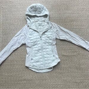 North Face Cream Quilted Jacket